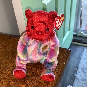 NWT Ty July Birthday Bear made in  2001